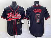 Men's Cincinnati Reds #6 Jonathan India Number Black 2023 City Connect With Patch Stitched Jersey,baseball caps,new era cap wholesale,wholesale hats
